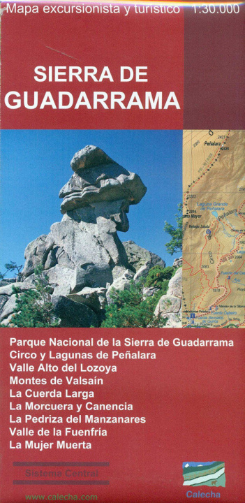 Carte Sierra de Guadarrama : mapa excursionista y turístico 