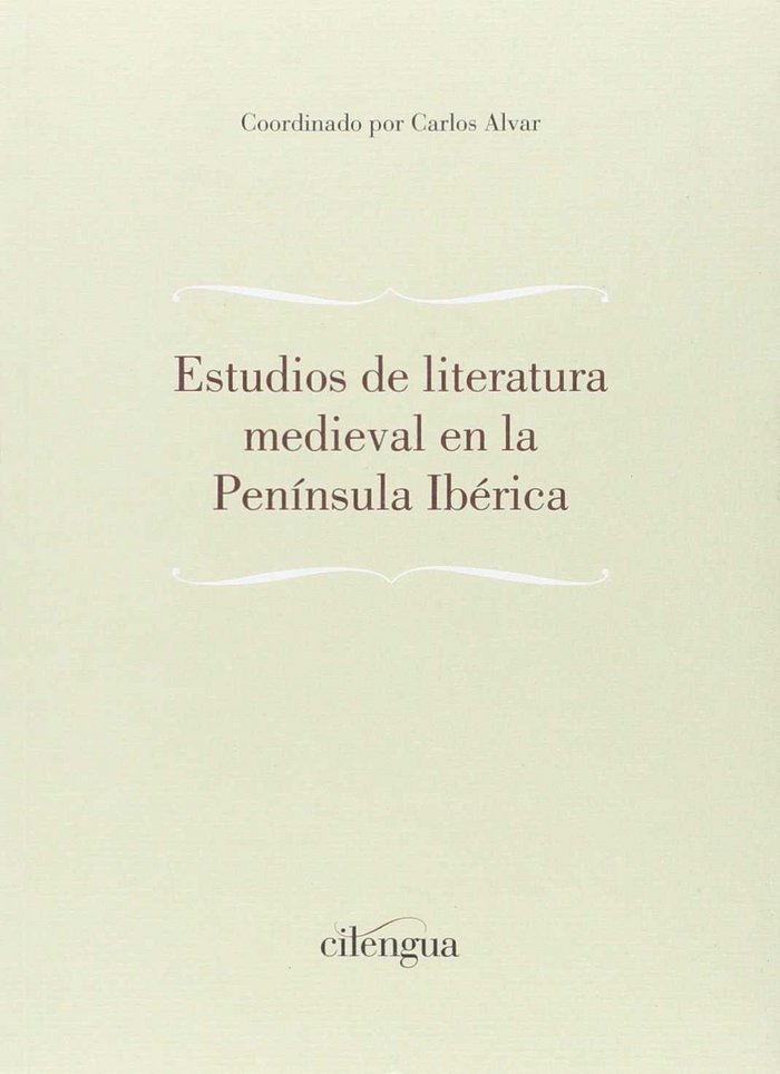 Carte Estudios de literatura medieval en la Península Ibérica 