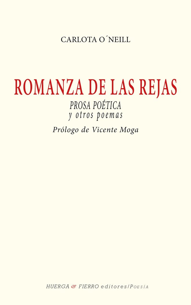 Knjiga ROMANZA DE LAS REJAS O¿NEILL LAMO (1904-1990)
