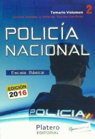Carte POLICÍA NACIONAL DEL ESTADO. TEMARIO. VOLUMEN II. 