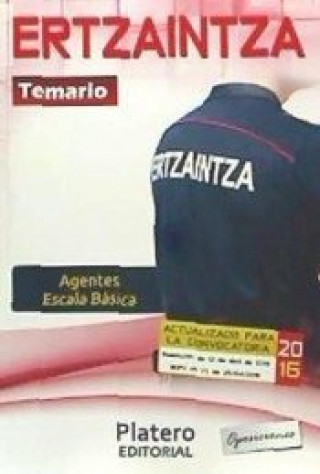 Kniha Ertzaintza. Agentes de la escala básica. Temario 