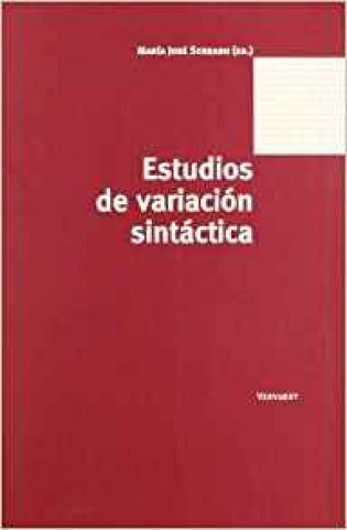 Kniha Estudios de variación sintáctica 