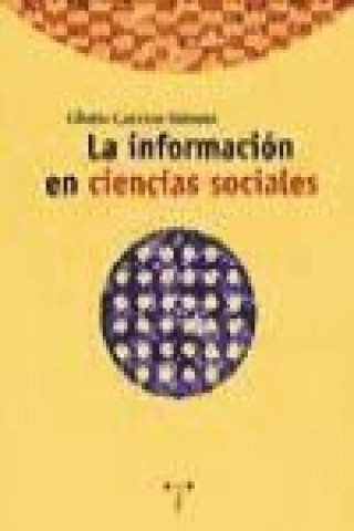 Libro La información en ciencias sociales Gloria Carrizo Sainero