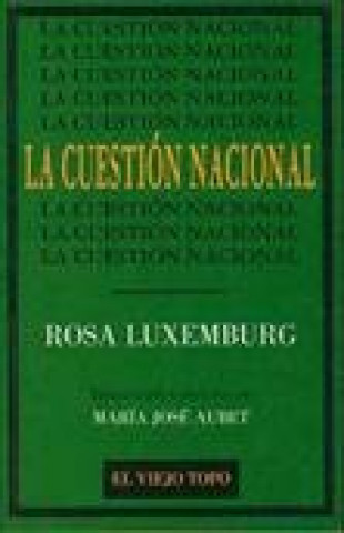 Kniha La cuestión nacional Rosa Luxemburgo