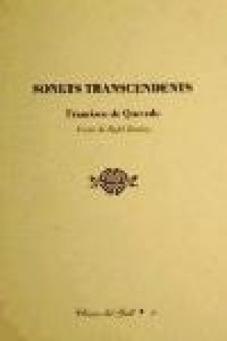 Książka Sonets transcendents Francisco de Quevedo