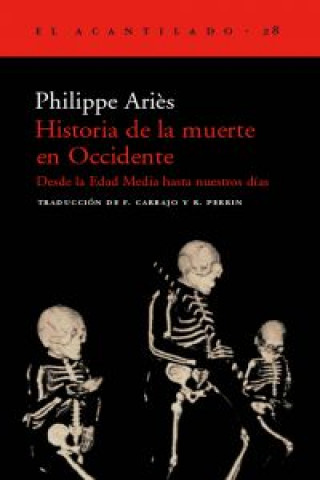 Kniha Historia de la muerte en occidente desde la Edad Media hsta nuestros días PHILIPPE ARIES