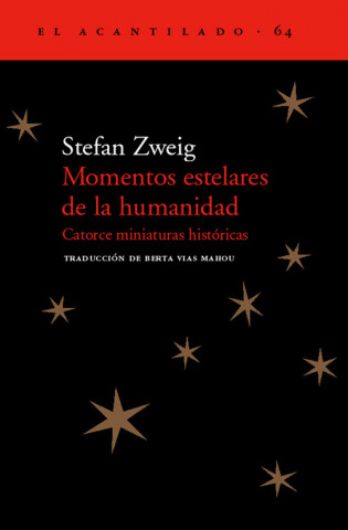 Carte Momentos estelares de la humanidad Stefan Zweig