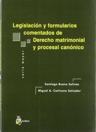 Carte Legislación y formularios comentados de derecho matrimonial y procesal canónico 