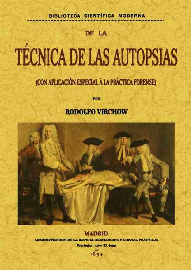 Book Técnica de las autopsias Rudolf Virchow