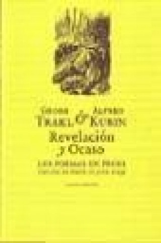 Kniha Revelación y ocaso Georg Trakl