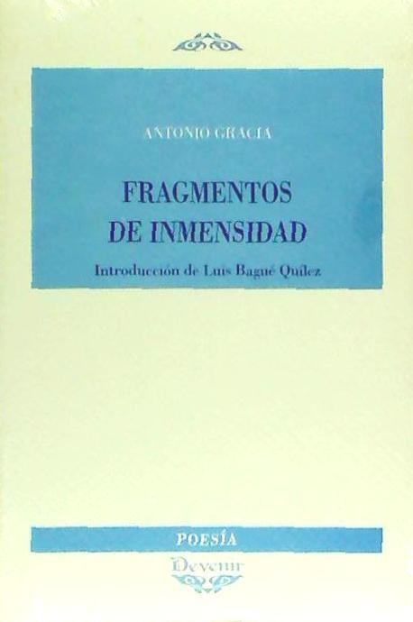 Carte Fragmentos de inmensidad Antonio Gracia