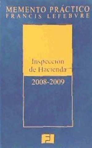 Carte Memento práctico inspección de Hacienda, 2008-2009 