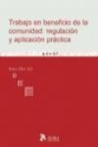 Buch Trabajo en beneficio de la comunidad : regulación y aplicación práctica Esther Blay Gil