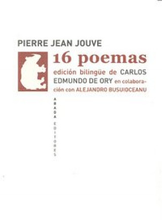 Kniha 16 Poemas Pierre-Jean Jouve