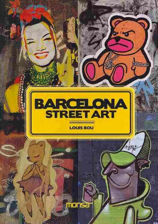 Carte Barcelona graffiti street full of arts 