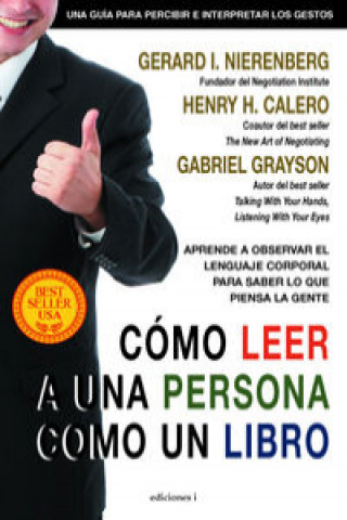 Kniha Cómo leer a una persona como un libro Henry Calero