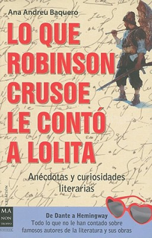 Kniha Lo Que Robinson Crusoe Le Conto A Lolita: Anecdotas y Curiosidades Literarias Ana Andreu Baquero