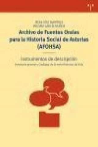 Könyv Archivo de Fuentes Orales para la Historia Social de Asturias. AFOHSA : instrumentos de descripción : inventario general y catálogo de la serie histor 