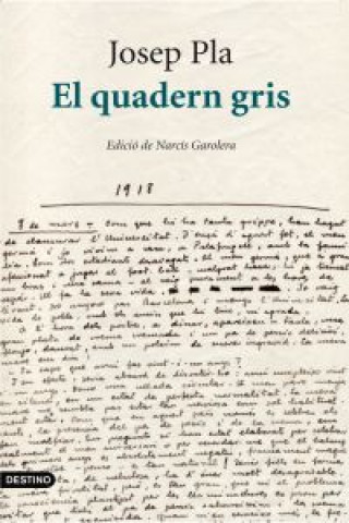 Carte El quadern gris : edició crítica Josep Pla Casadevall