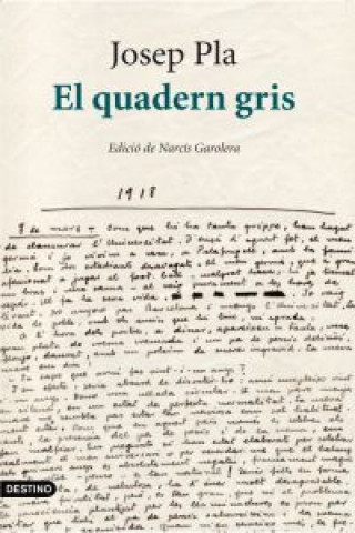 Książka El quadern gris : edició crítica Josep Pla Casadevall