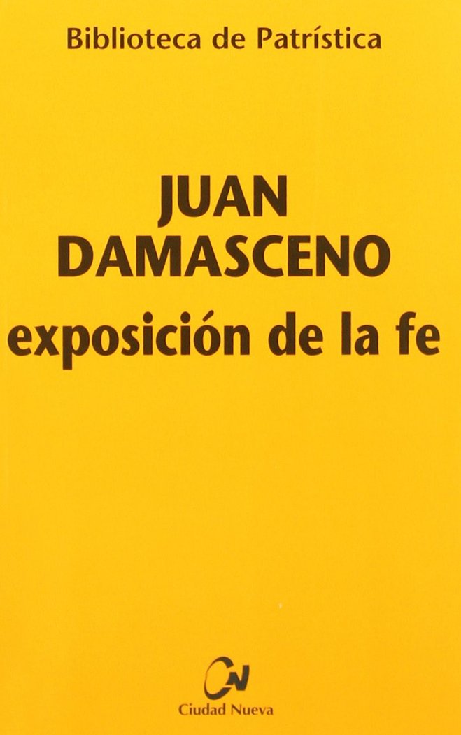 Книга Exposición de la fe Santo Juan Damasceno