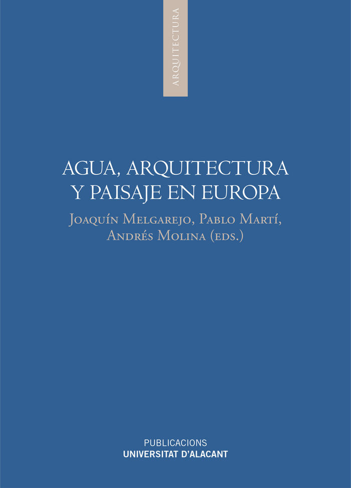 Knjiga Agua, arquitectura y paisaje en Europa 