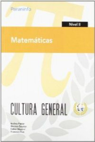 Kniha MatemáticasII : cultura general Dionisio . . . [et al. ] Escobar Pastor