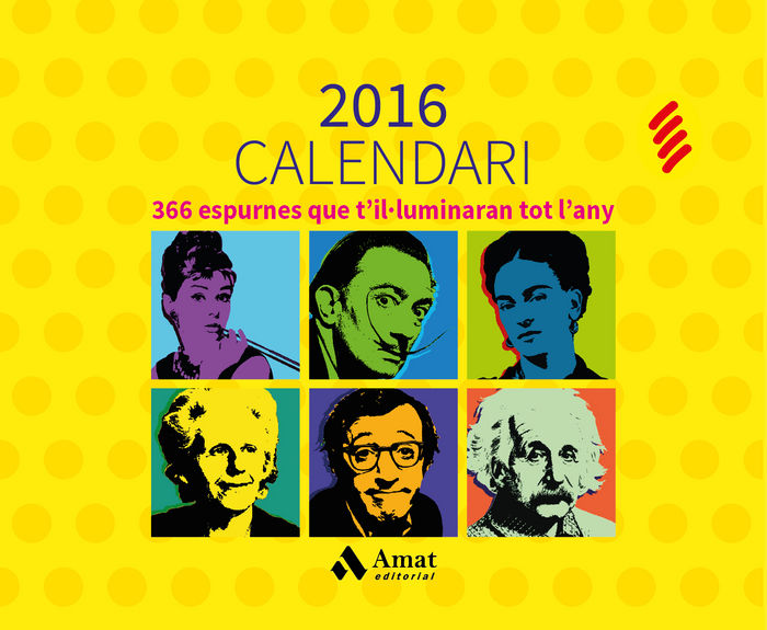 Carte Calendari 2016 : 366 espurnes que t'iluminaran tot l'any 