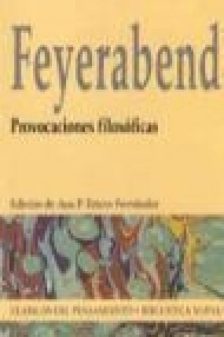 Carte Provocaciones filosóficas Paul Feyerabend
