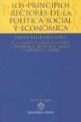 Kniha Los principios rectores de la política social y económica Javier Tajadura Tejada