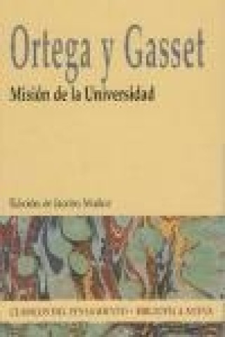 Kniha Misión de la universidad José Ortega y Gasset
