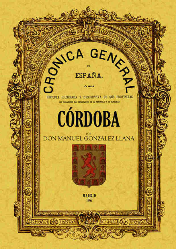 Kniha Crónica de la provincia de Córdoba Manuel González Llana