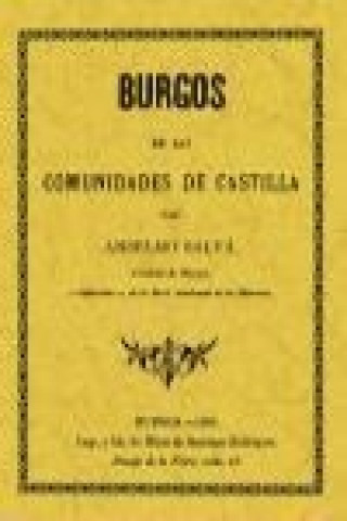 Kniha Burgos en las Comunidades de Castilla 