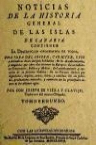 Kniha Noticias de la historia general de las Islas Canarias Tomo II 