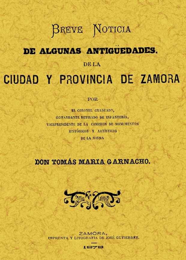 Carte Antigüedades de Zamora 