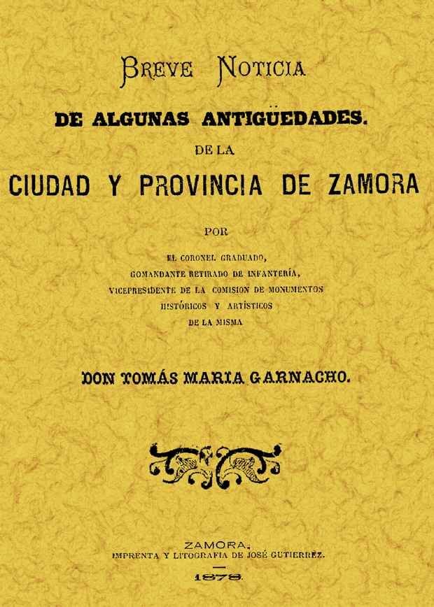 Livre Antigüedades de Zamora 