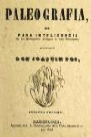 Kniha Paleografía Joaquín Tos