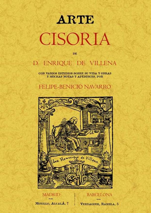 Carte Arte cisoria Enrique de Aragón Villena