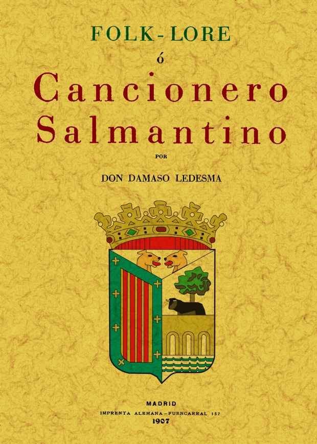 Knjiga Folk-lore o Cancionero salmantino Dámaso Ledesma