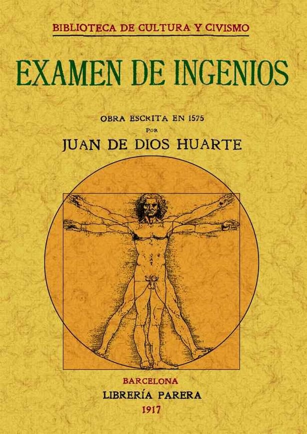 Carte Examen de ingenios Juan Huarte de San Juan