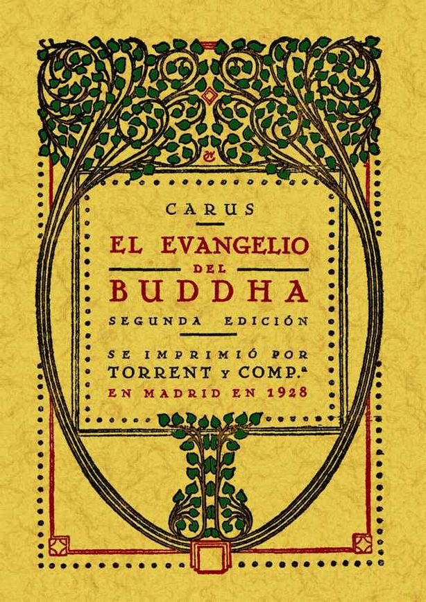 Kniha El evangelio del Buddha Pablo Carus