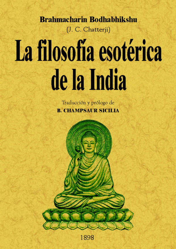 Kniha Filosofía esotérica de la India Bodhabhikshu Brahmacharin