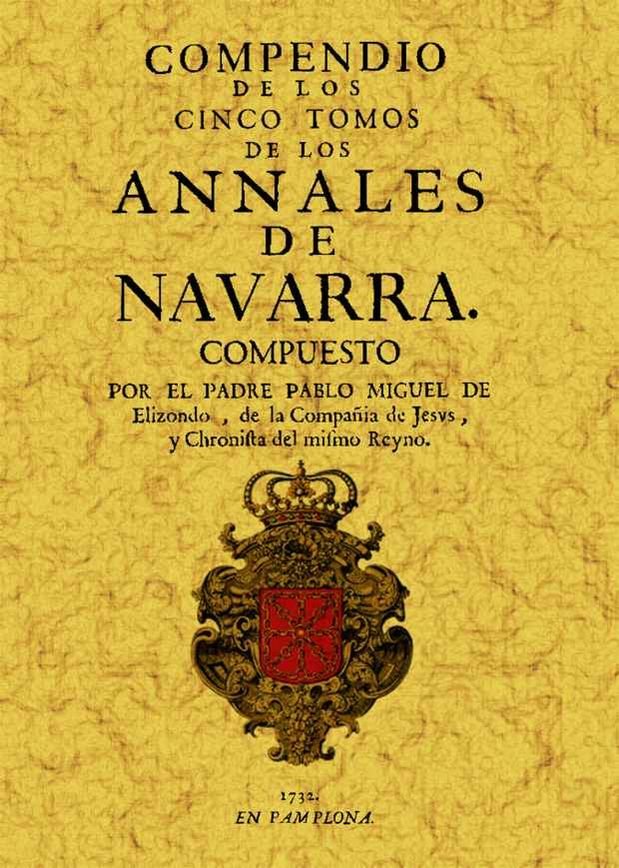 Carte Compendio de los cinco tomos de los anales de Navarra. 