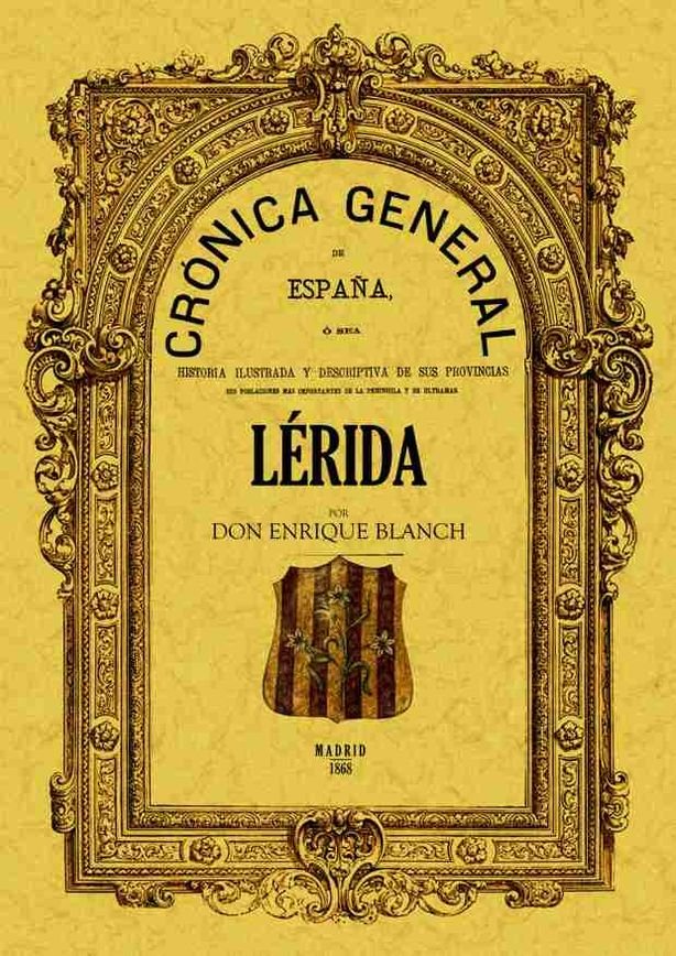 Książka Crónica de la provincia de Lérida 