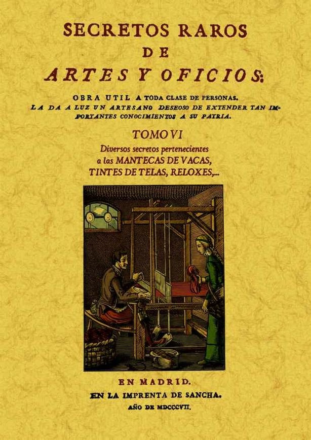 Kniha Secretos raros de artes y oficios (Tomo 6) 