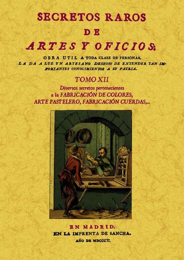 Kniha Secretos raros de artes y oficios (Tomo 12) 