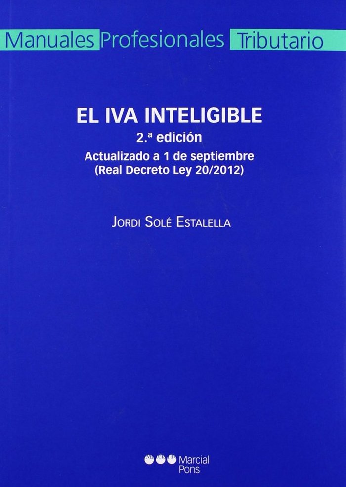 Könyv El IVA inteligible Jordi Solé Estalella