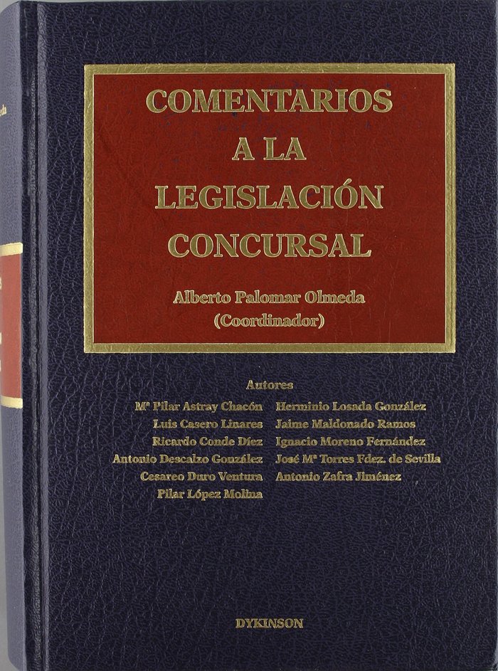 Könyv Comentarios a la legislación concursal Alberto Palomar Olmeda