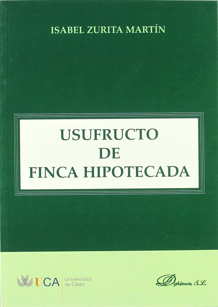 Kniha Usufructo de finca hipotecada Isabel Zurita Martín