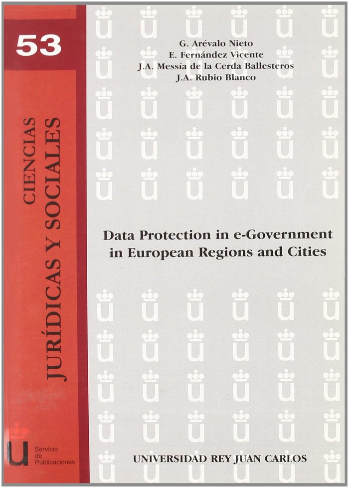 Carte Data protection in e-government in European regions and cities Gonzalo Arévalo Nieto